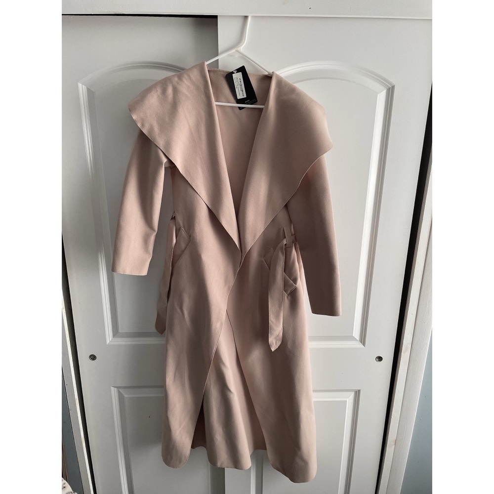 Tan Suede Trench Coat
